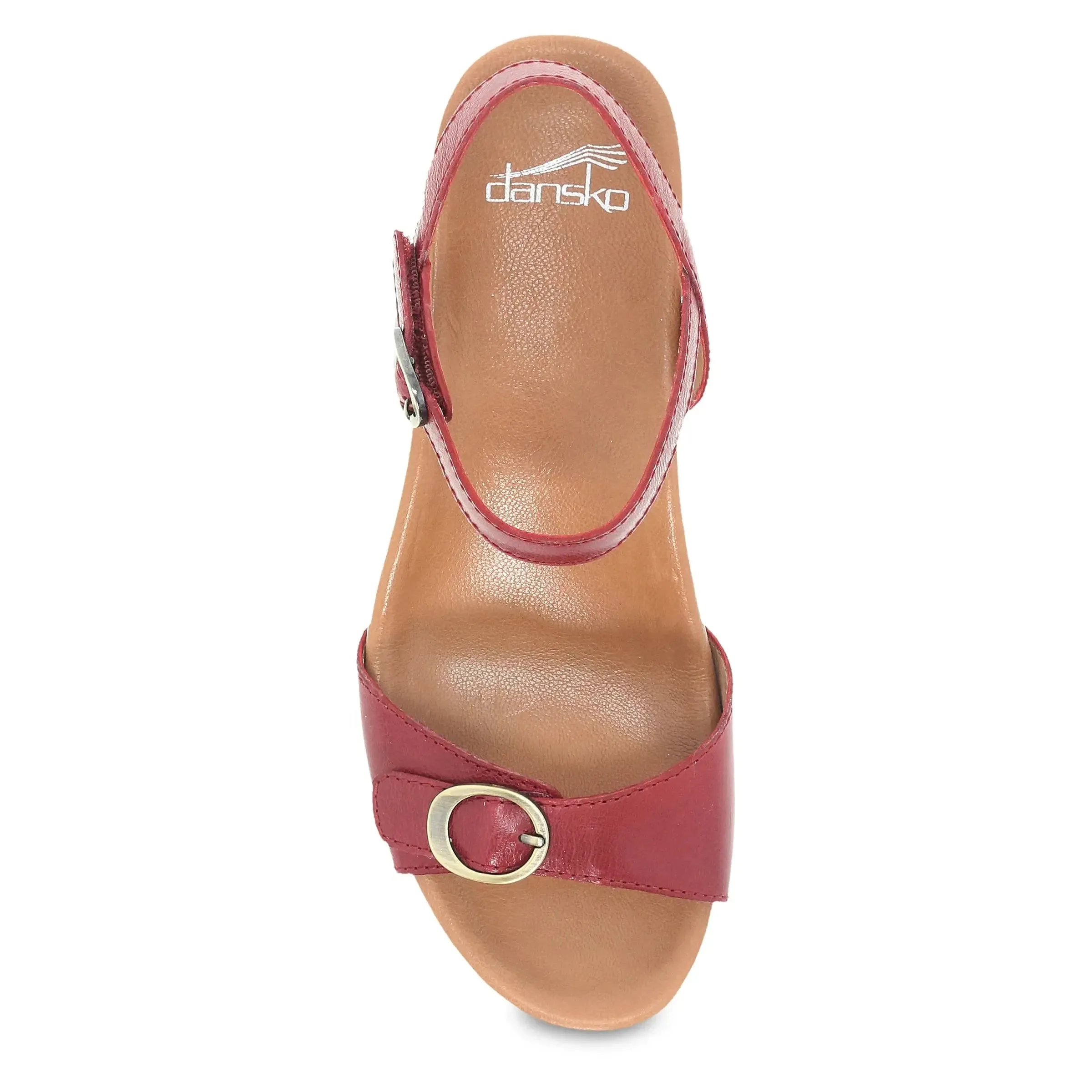 Women's Dansko Arielle Glazed Leather Sandal  Elegance & All-Day Comfort