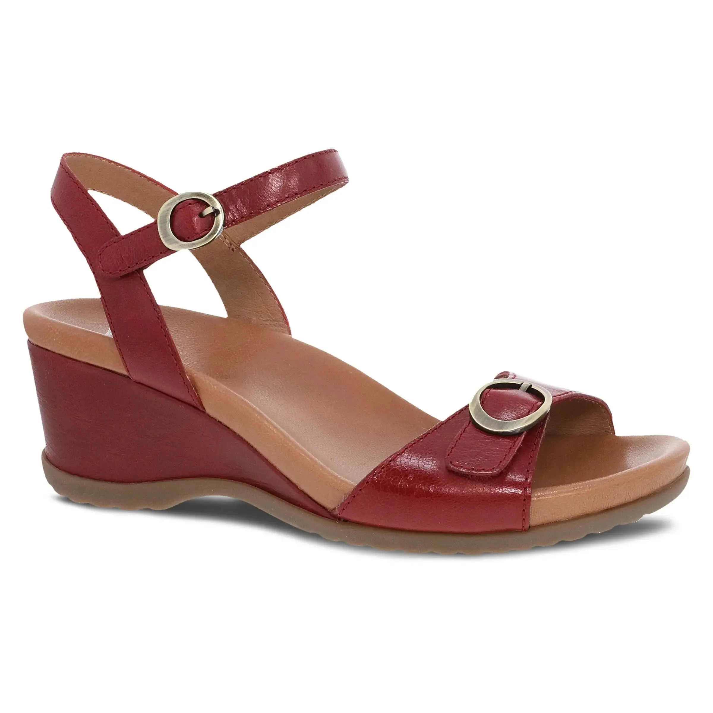 Women's Dansko Arielle Glazed Leather Sandal  Elegance & All-Day Comfort