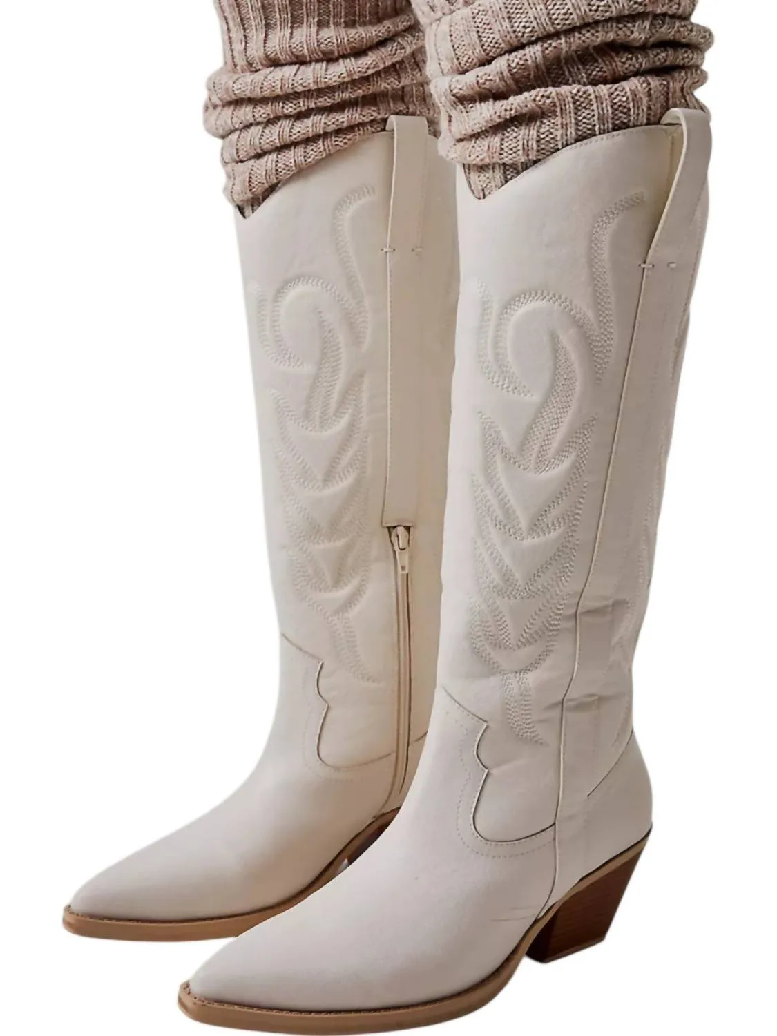 Women's Dixie Western Boots In White