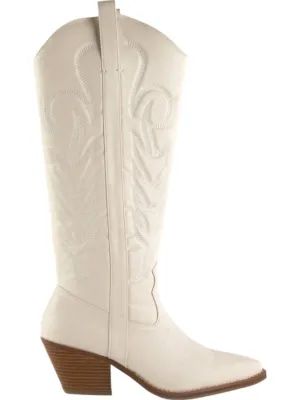 Women's Dixie Western Boots In White