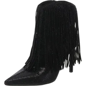 Womens Embellished Mid-Calf Boots