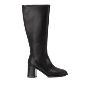 Women's Faux Leather Boots In Black