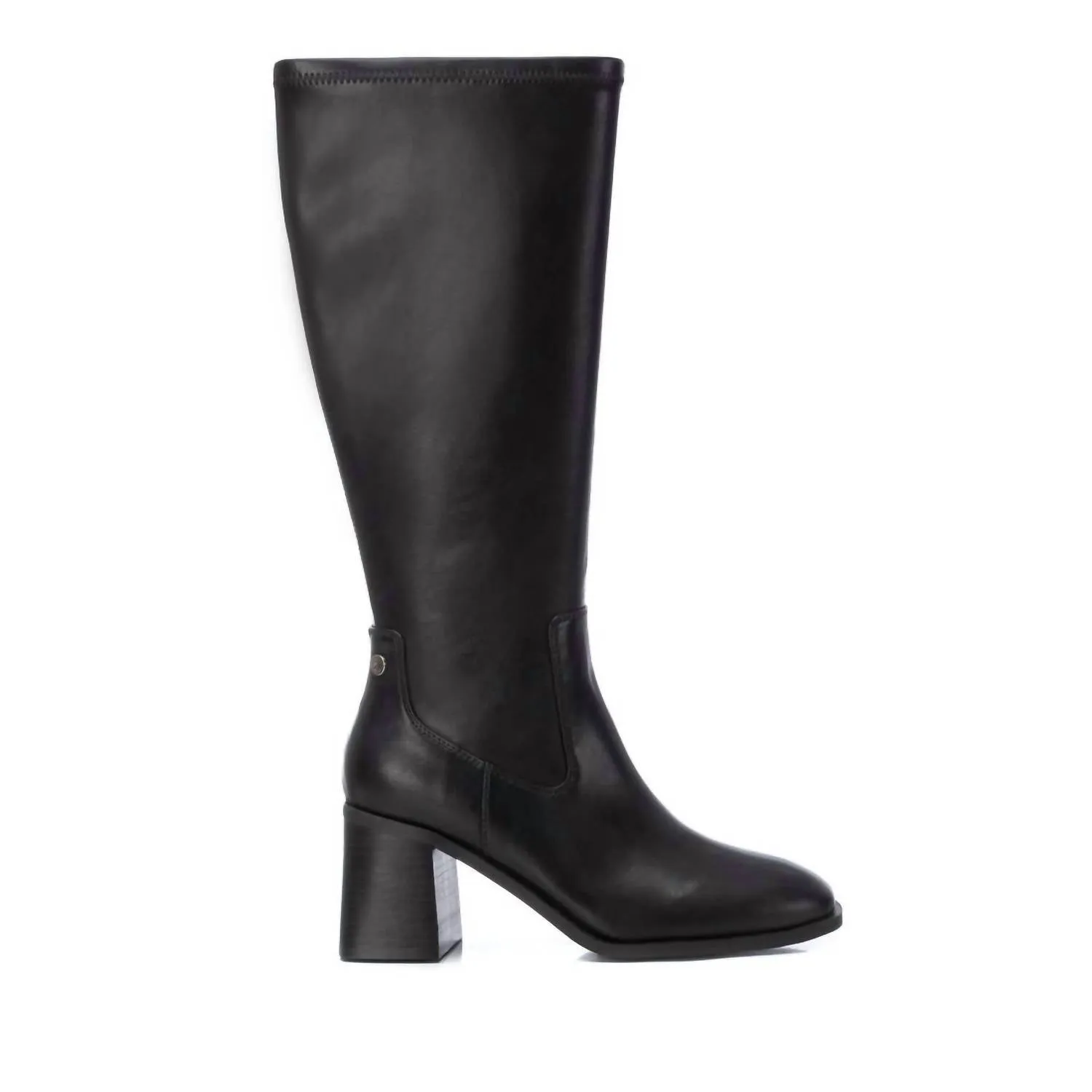 Women's Faux Leather Boots In Black