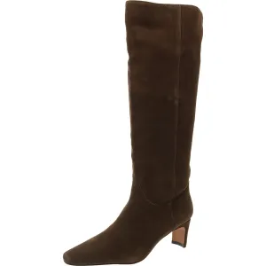 Womens Faux Suede Knee-High Boots