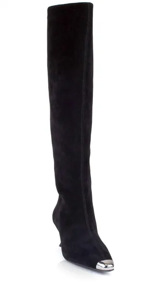 Women's Kuki Suede Tall Boot In Black