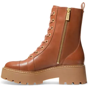Womens Lace-Up Leather Combat & Lace-Up Boots