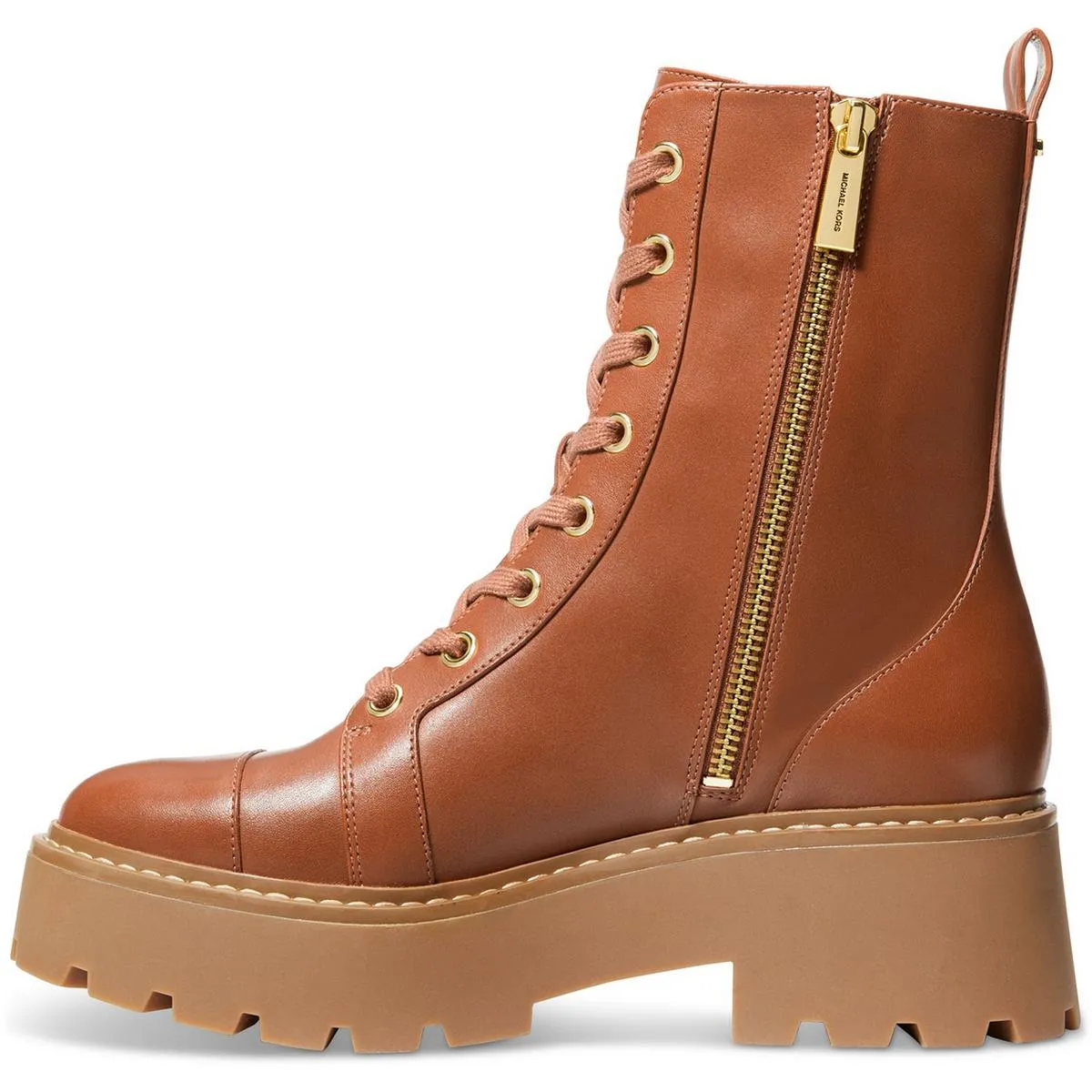 Womens Lace-Up Leather Combat & Lace-Up Boots