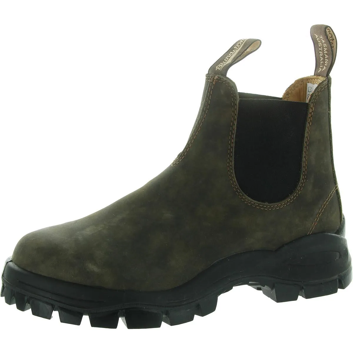 Womens Laceless Leather Chelsea Boots