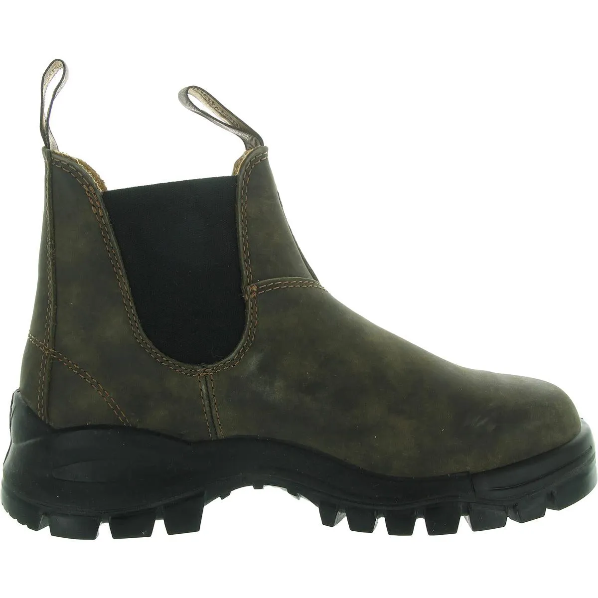 Womens Laceless Leather Chelsea Boots