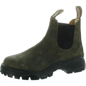 Womens Laceless Leather Chelsea Boots