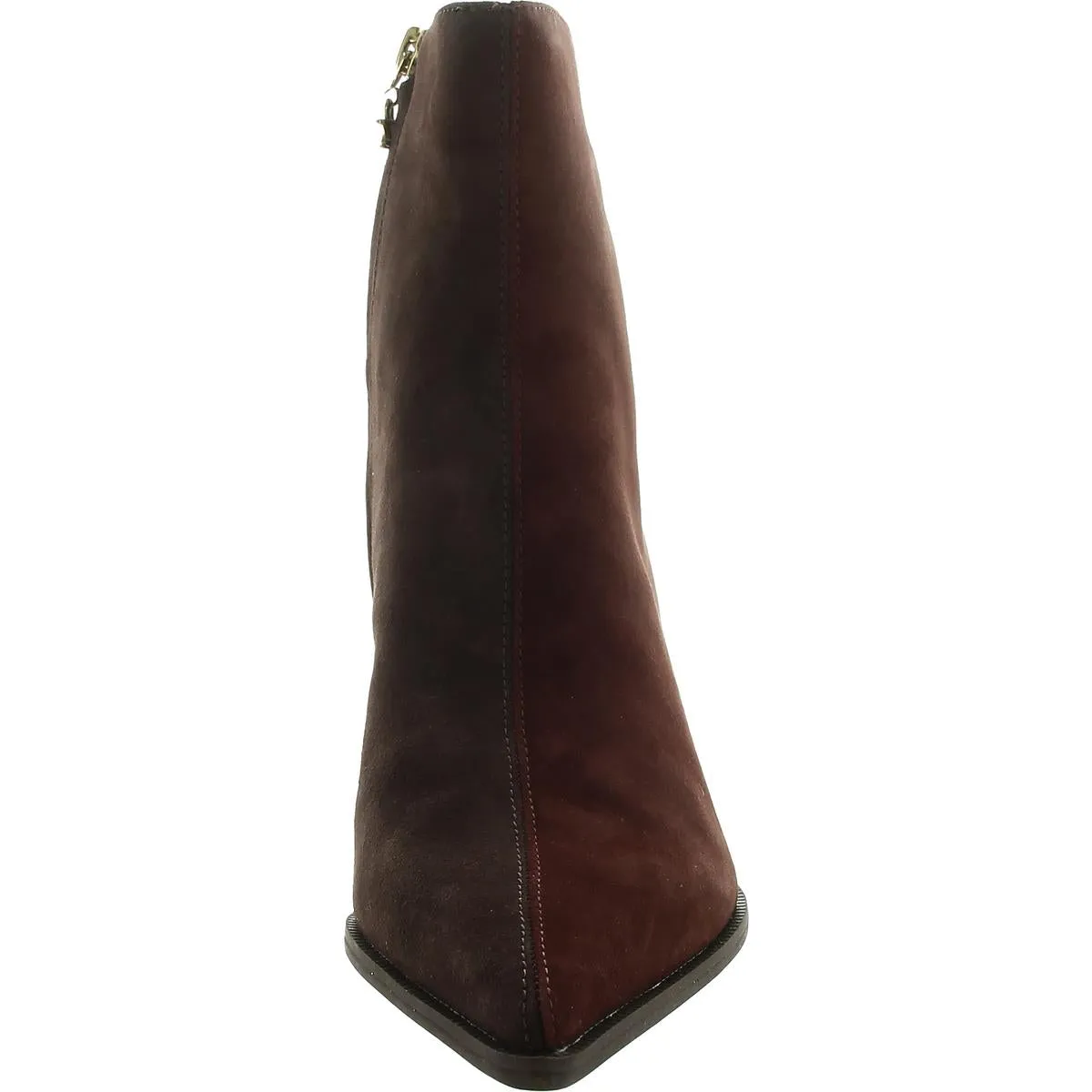 Womens Leather Pointed Toe Ankle Boots