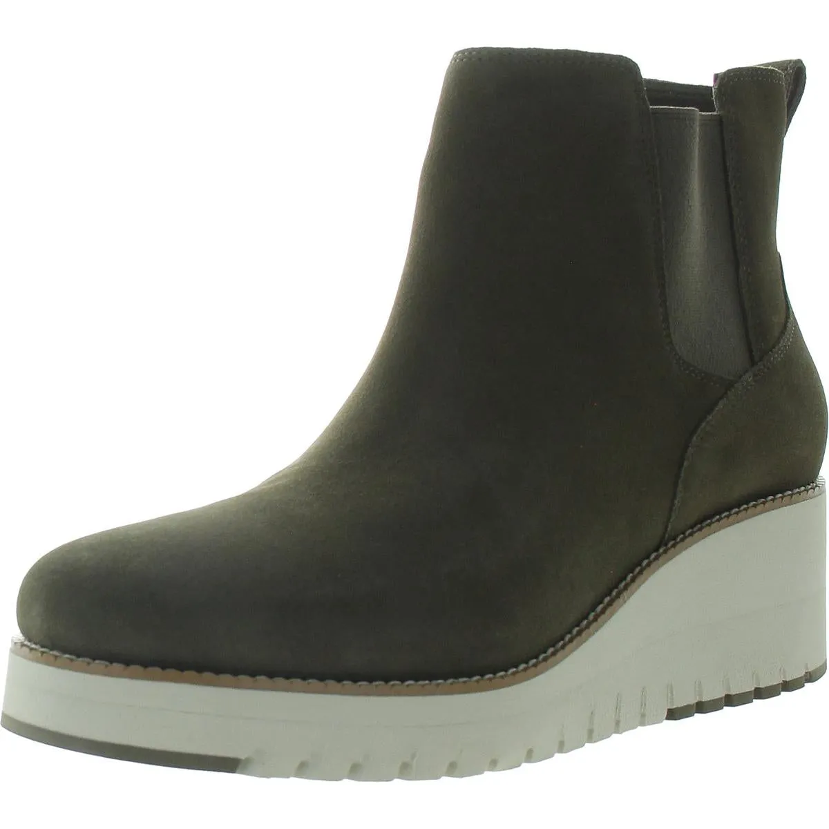 Womens Mixed Media Manmade Chelsea Boots