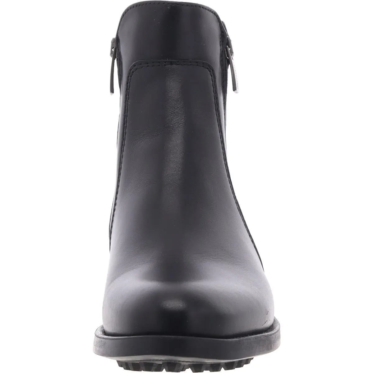 Womens Solid Leather Ankle Boots