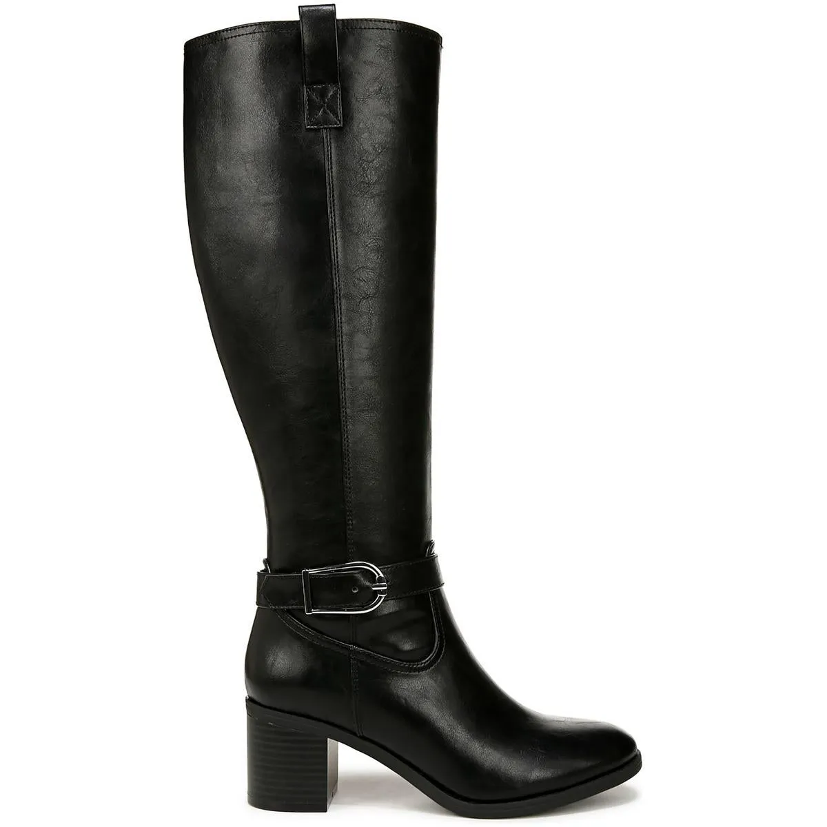 Womens Solid Man Made Knee-High Boots