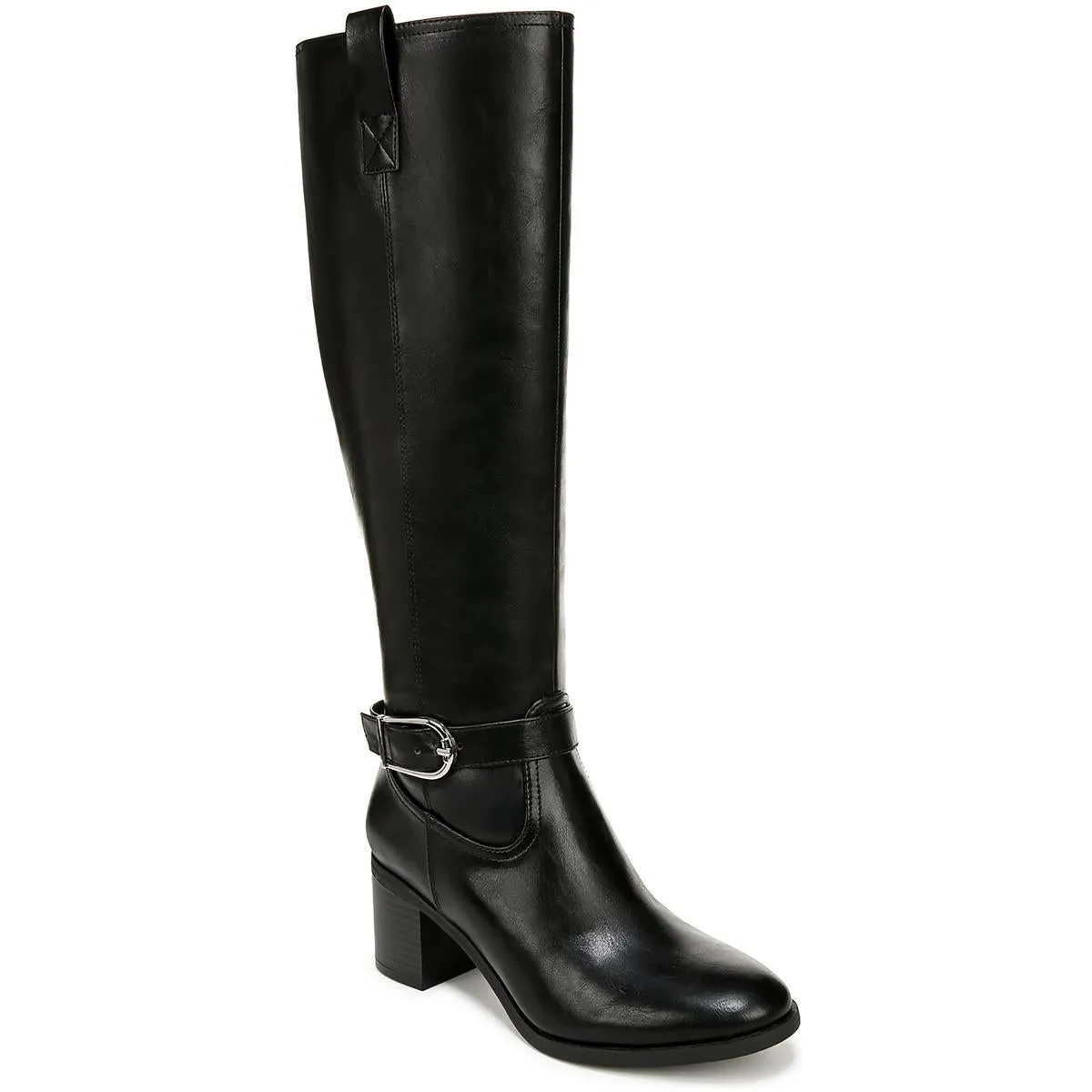 Womens Solid Man Made Knee-High Boots