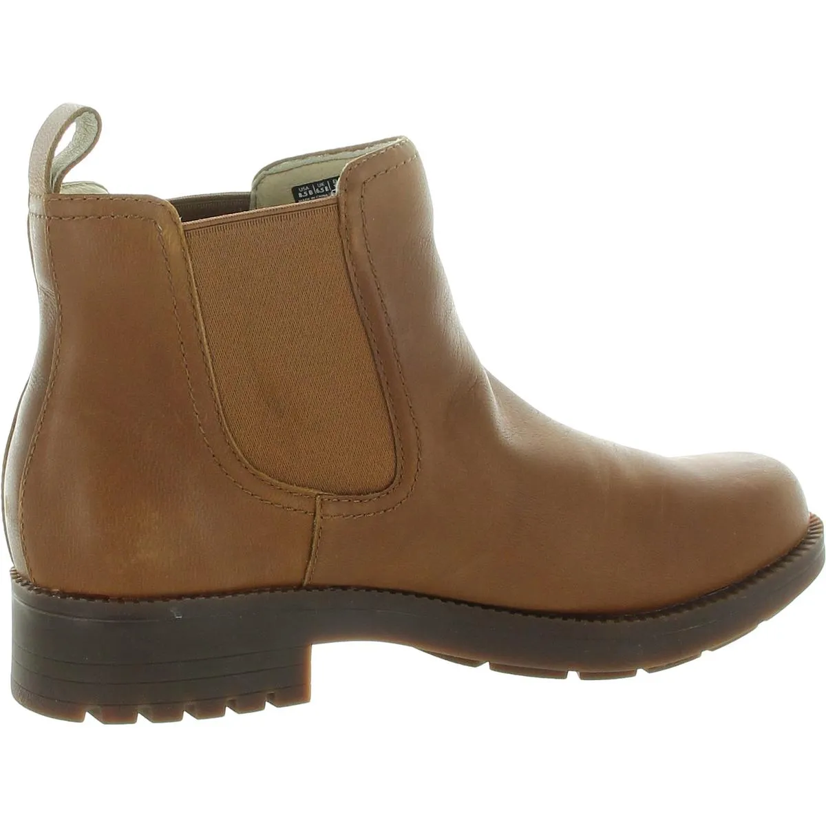 Womens Stretch Leather Chelsea Boots