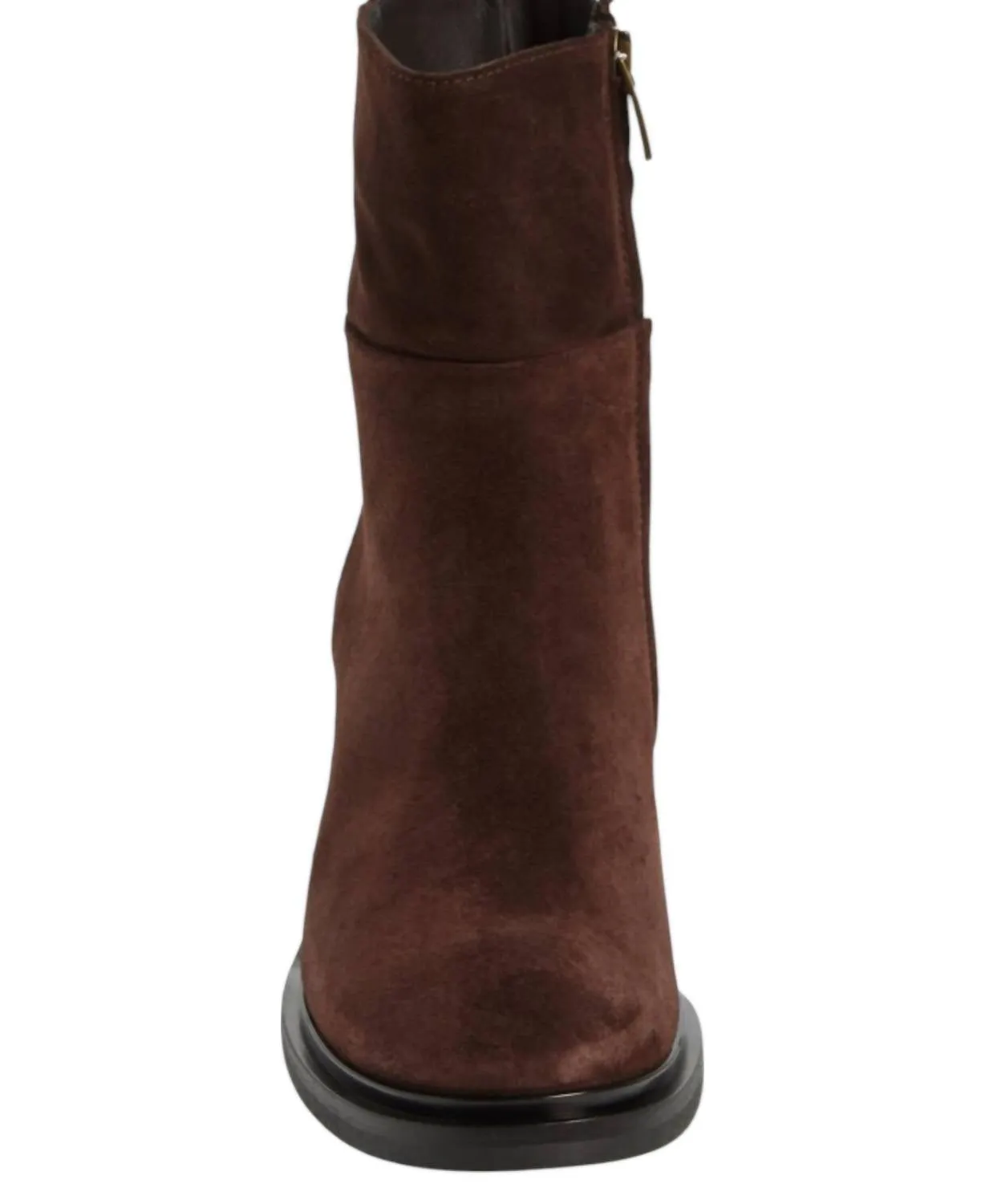 Women's Suede Bootie In Chocolate