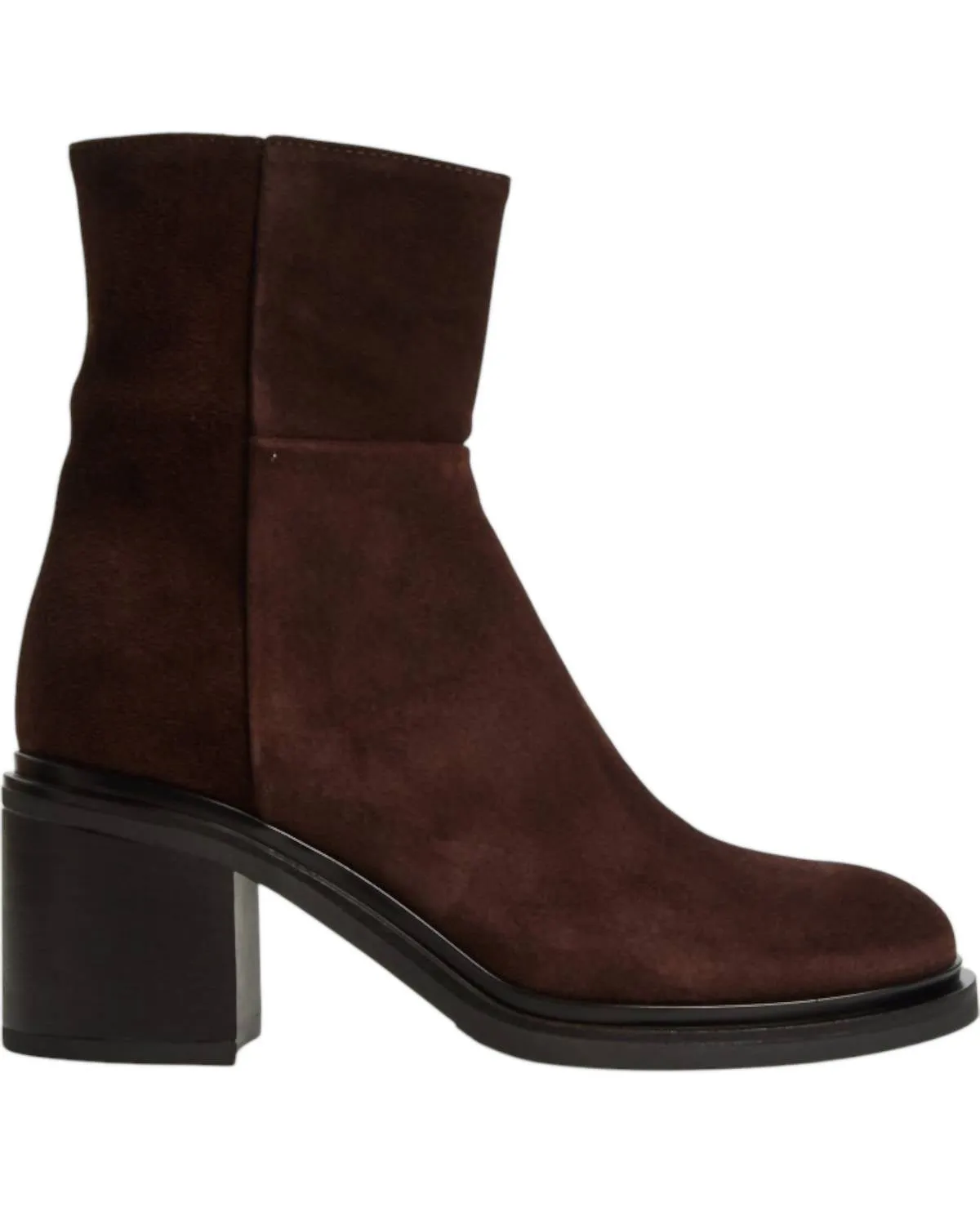 Women's Suede Bootie In Chocolate