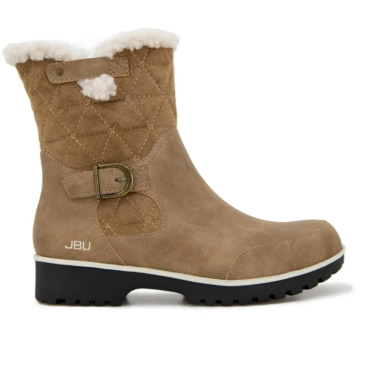 Womens Water Resistant Faux Fur Shearling Boots
