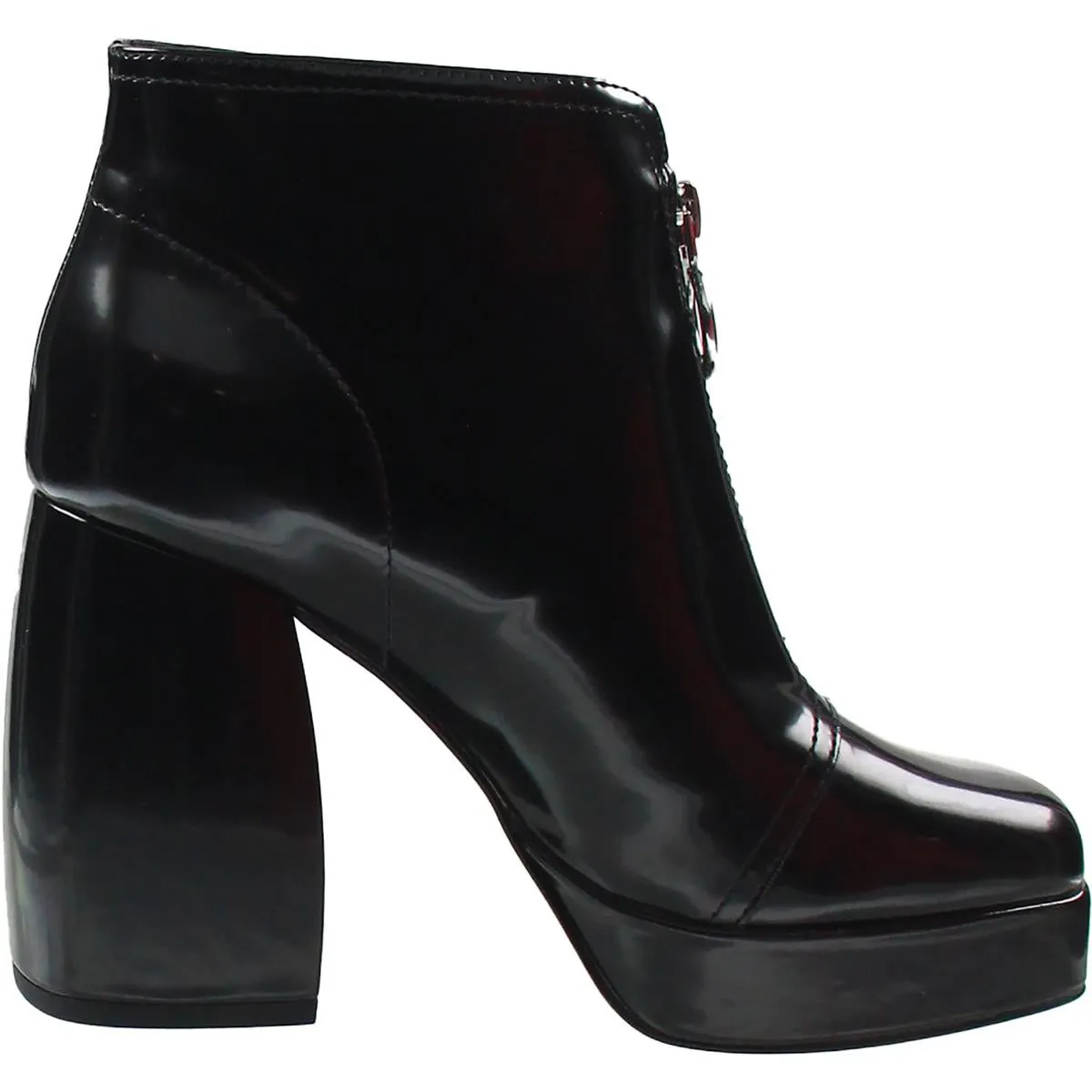 Womens Zipper Man Made Booties