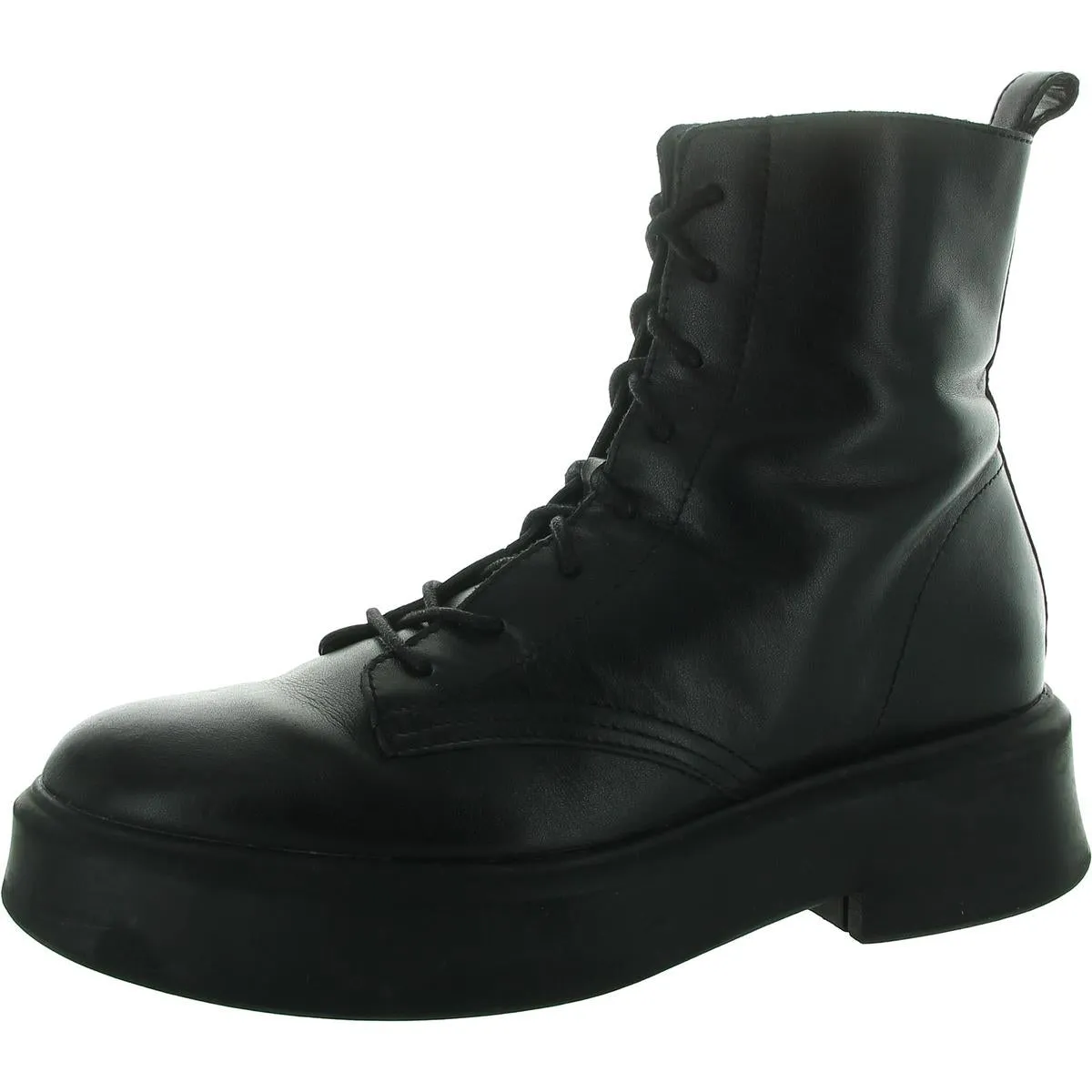 Womens Zipper Man Made Combat & Lace-Up Boots