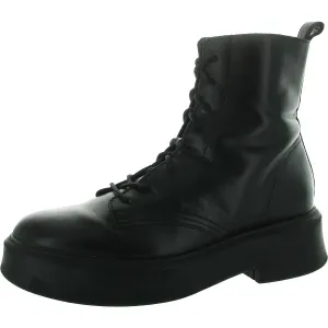 Womens Zipper Man Made Combat & Lace-Up Boots