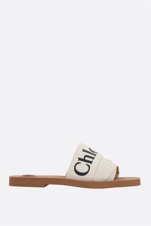Woody slide sandals in canvas
