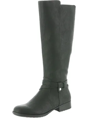 Xtrovert Womens Faux Leather Tall Knee-High Boots