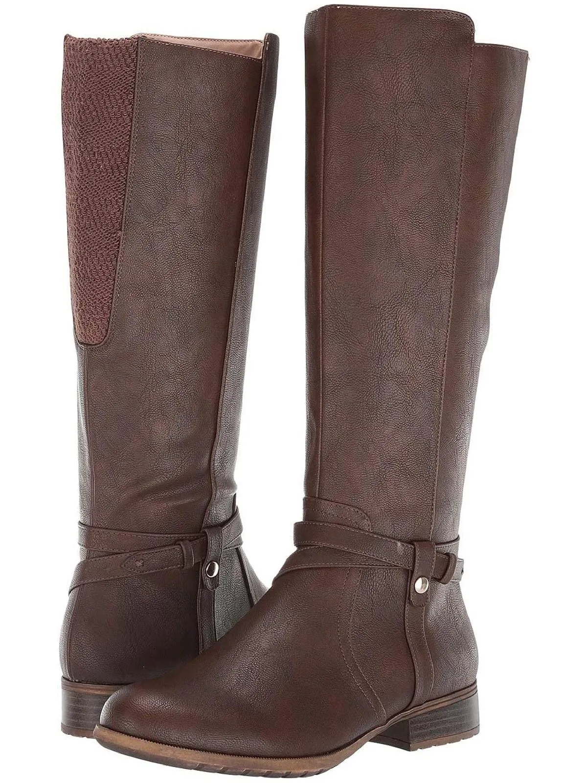 Xtrovert Womens Faux Leather Tall Knee-High Boots