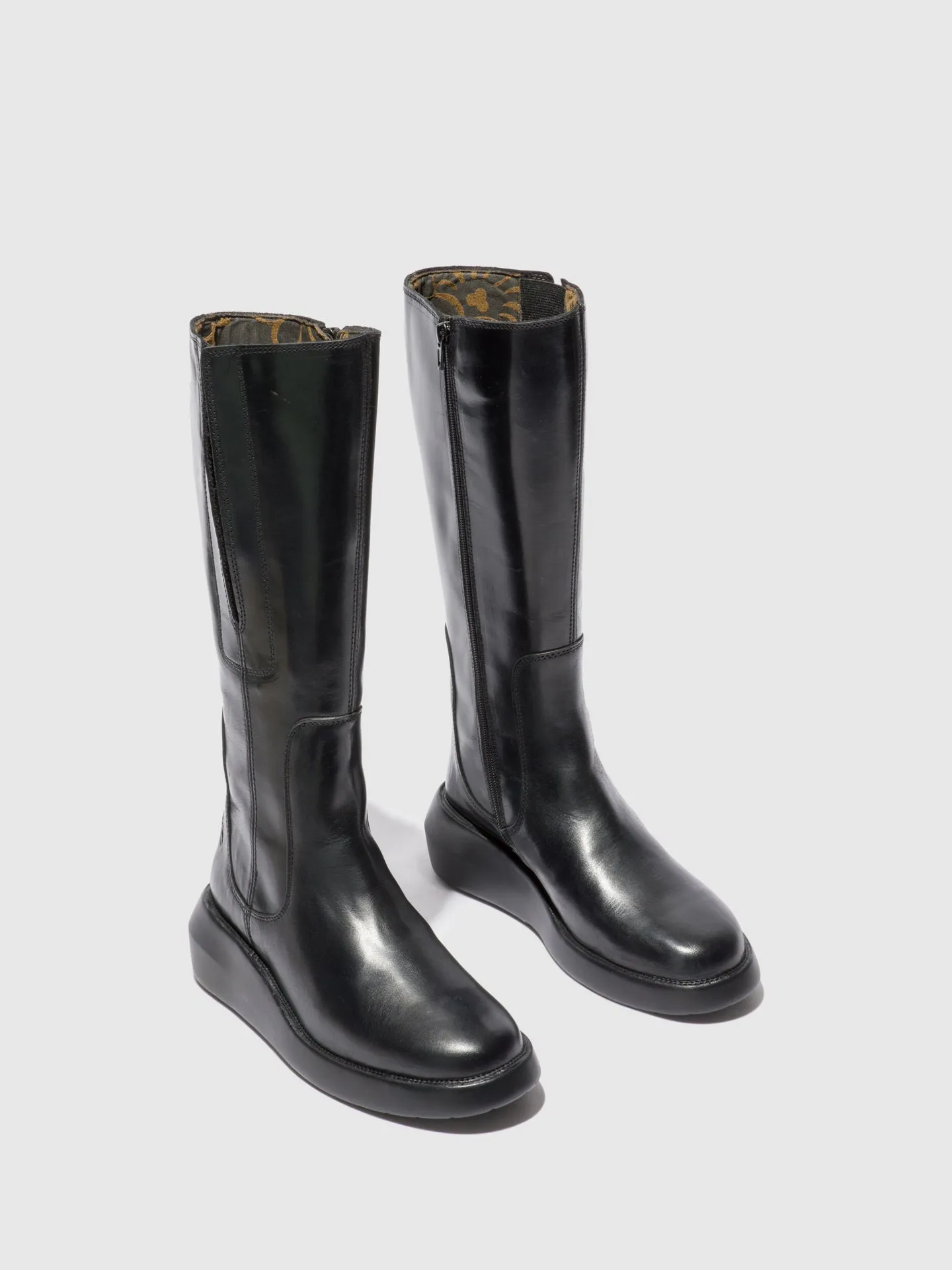 Zip Up Boots BOLA503FLY RUG BLACK